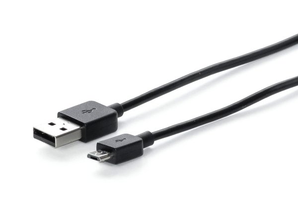 Micro USB Kabel 0,8m USB 2.0 A Stecker -> Micro B Stecker 5pol. schwarz 80cm eco