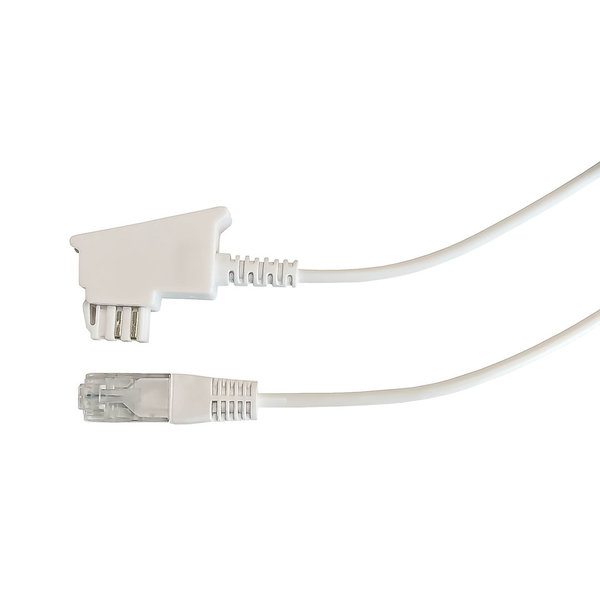 DSL VDSL Router IP Kabel weiss FritzBox EasyBox Speedport TAE RJ45 weiß 15,0 m